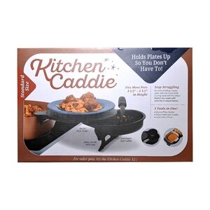 Kitchen Caddie ~ Holds Plates Up, So You Don't Have To! Easy to Use